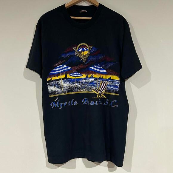 Vintage Myrtle Beach South Carolina Wraparound Tee Shirt - Picture 1 of 6